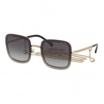 Chanel Square Chain SunGlasses light gold