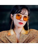 Chanel Square Chain SunGlasses light gold