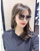 Chanel Square Chain SunGlasses light gold