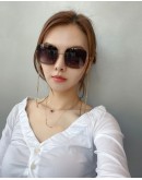 Chanel Square Chain SunGlasses light gold