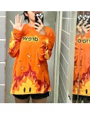 Drew House FW22 'Fire is Tee' Long Sleeve