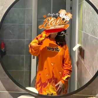 Drew House FW25 'Fire is Tee' Long Sleeve