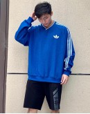 Adidas Originals SS23 70s Adicolor Crewneck blue