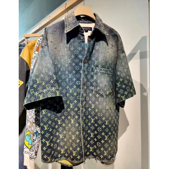 Louis Vuitton Monogram Denim Shirt & Short 2023