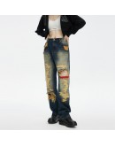 SSUR Plus x IConslab Damage Washed Denim Pant