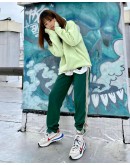 SSUR Plus x ICONSLAB Stripe Pant green