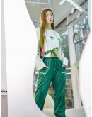 SSUR Plus x ICONSLAB Stripe Pant green