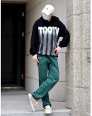 SSUR Plus x ICONSLAB Stripe Pant green