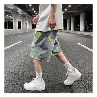 KiSSNATE Washed CH Style Denim Short