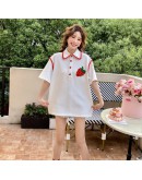 Kroche Korea Strawberry Polo Tee Ladies