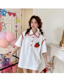 Kroche Korea Strawberry Polo Tee Ladies