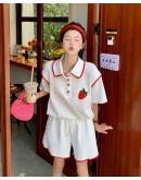 Kroche Korea Strawberry Polo Tee Ladies