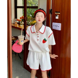 Kroche Korea Strawberry Polo Tee Ladies