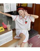 Kroche Korea Strawberry Polo Tee Ladies