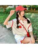 Kroche Korea Strawberry Polo Tee Ladies