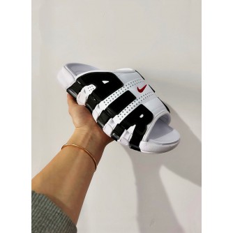 Nike Air More Uptempo Slide   black & white