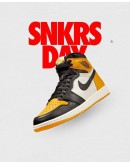 Nike AirJordan 1 ’ Taxi ‘ Yellow Toe 2022