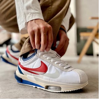 Nike x Sacai Cortez SP ‘White n University Red’ Sneakers