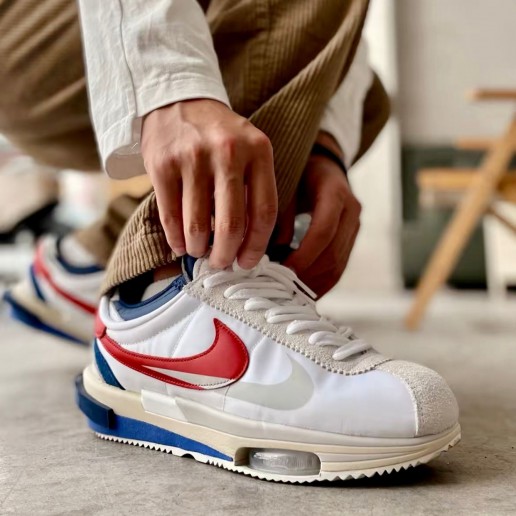 Nike x Sacai Cortez SP ‘White n University Red’ Sneakers