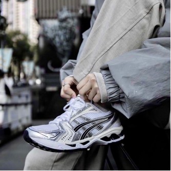 Asics Gel-Kayano 14 Shock silver