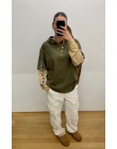 Supreme Layered Hooded  LongSleeve Top