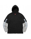 Supreme Layered Hooded  LongSleeve Top