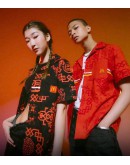 McDonald‘s x Clot Silk Stuff Uniform Shirt red&black