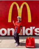 McDonald‘s x Clot Silk Stuff Uniform Shirt red&black