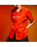 McDonald‘s x Clot Silk Stuff Uniform Shirt red&black