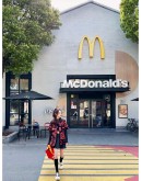 McDonald‘s x Clot Silk Stuff Uniform Shirt red&black