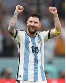 Messi Argentina Champion 3 Stars AFA WorldCup Jersey