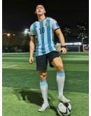 Messi Argentina Champion 3 Stars AFA WorldCup Jersey