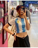 Messi Argentina Champion 3 Stars AFA WorldCup Jersey