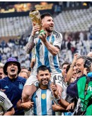 Messi Argentina Champion 3 Stars AFA WorldCup Jersey