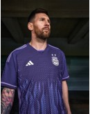 Adidas 2022 Fifa World Cup Qatar Football Away Jersey Argentina ‘Messi‘ purple version