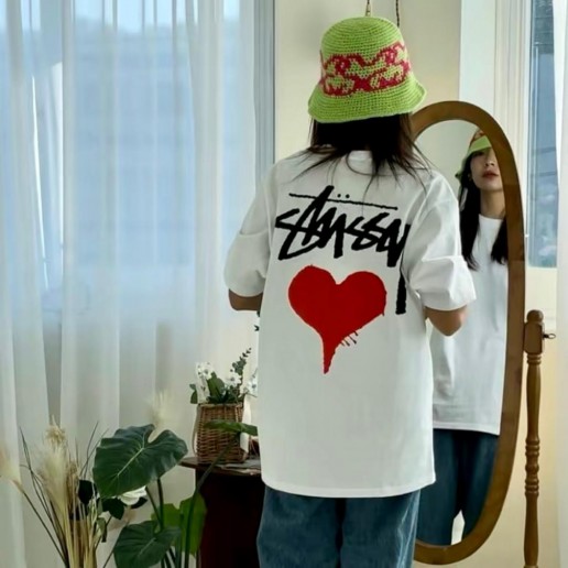 Stussy Stock Heart Logo Tee