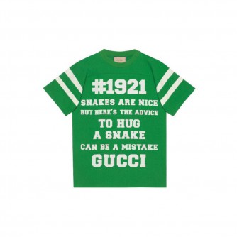 Gucci To Hug A Snake Tee green