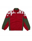 Ready Stock Supreme Shoulder Logo Track Jacket gucci colourway red size L