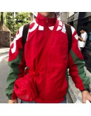 Ready Stock Supreme Shoulder Logo Track Jacket gucci colourway red size L