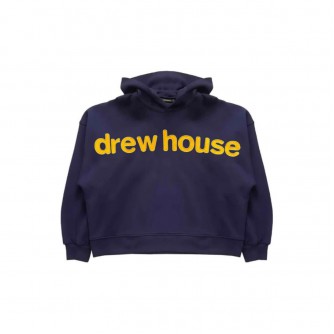 DrewHouse FW25 Box Hoodie Navy & justin bieber