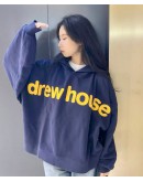 DrewHouse FW22 Box Hoodie Navy & justin bieber