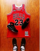 NBA Mitchell & Ness Chicago Bulls ‘ Michael Jordan ‘ 23th Jersey red 1997-1998