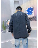 Remade Chrome Heart Style Denim Jacket